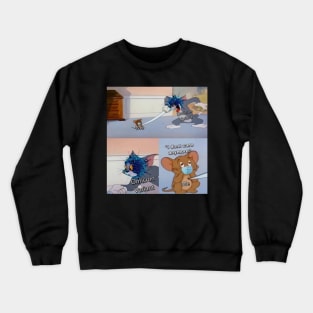 Sarcastic omicron meme Crewneck Sweatshirt